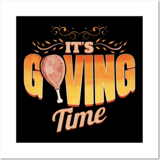 Turkey Leg It Is Giving Time Thanksgiving Posters and Art